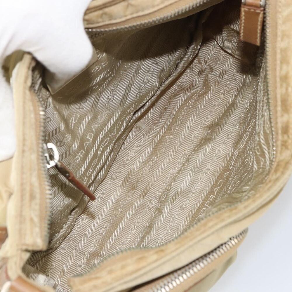 Prada Nylon Shoulder Bag Beige - Picture 8 of 14